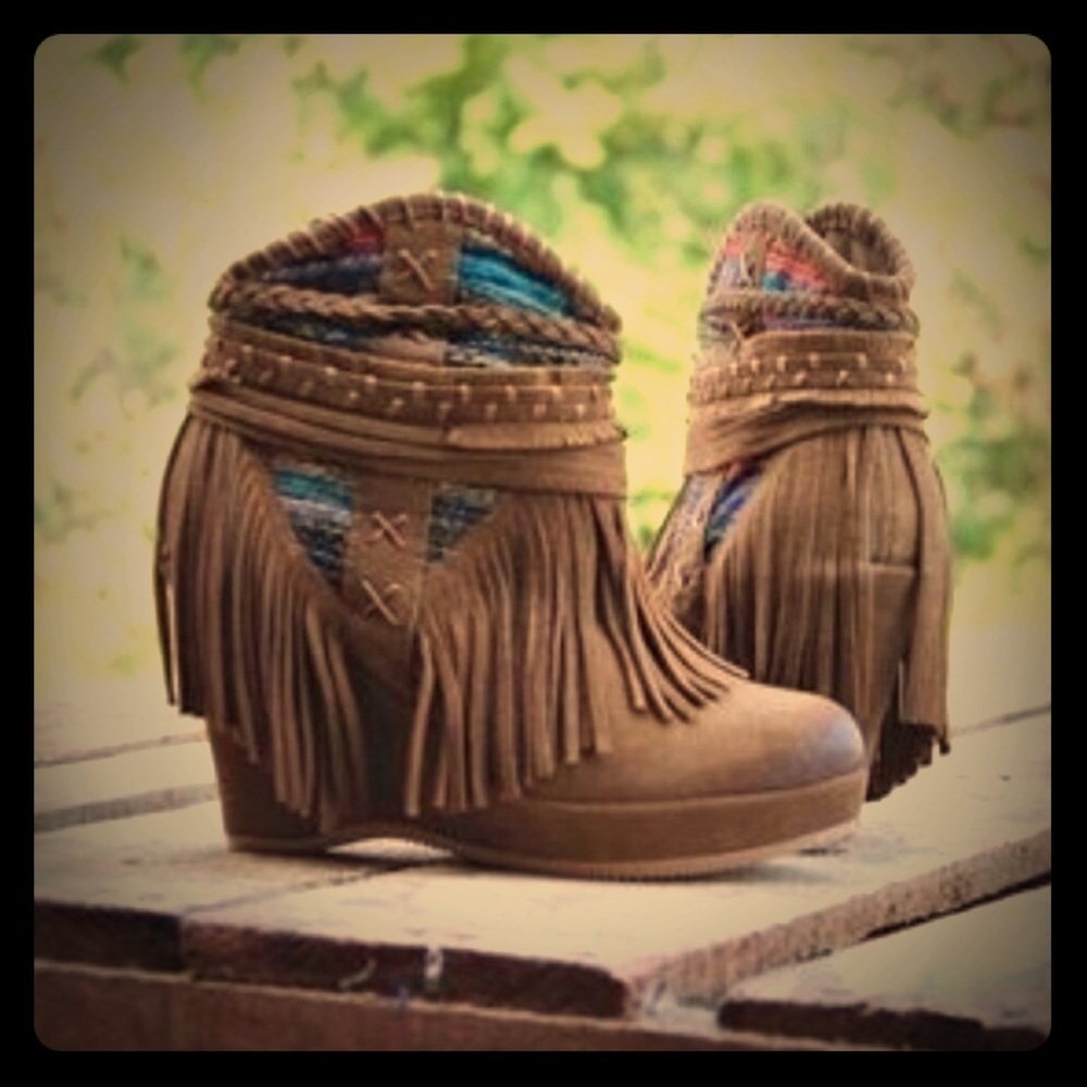 Naughty Monkey fringe bootie